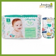 Offspring Fashion Diapers S (3-6 kg) 48pcs - Willy The Whale