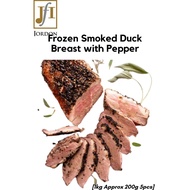 [Jordon] Frozen Smoked Duck Breast with Pepper 1kg Approx 200g (5pcs)