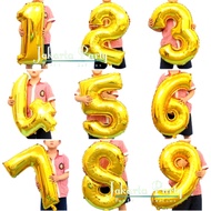 80cm JUMBO Gold Number Balloon/Large Number foil Balloon/Number Balloon