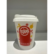 texas chicken Water Glass White New Never Used