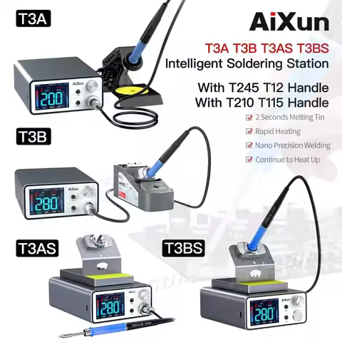 JC JCID AIXUN T3A T3B Smart Soldering Station Welding T115/T210/T245 Rework Station T3AS T3BS For PC