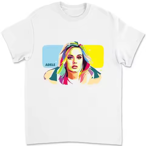 Adele Colorful T Shirt Pop Music Men'S And Women'S Sizes 1QCE