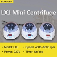 LXJ-4/6/8 Mini Centrifuge Portable Low Speed Laboratory Veterinary PRP Blood Centrifuge Machine for 