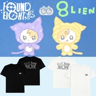 Iu Li Zhien 8 LIEN Flash Peripheral Same Style Mascot Print Men Women Outer Wear Pure Cotton Short-S