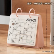 Hot SaLe Sdlp Creative Page Turning Clock-in Desk Calendar2024New Calendar Calendar Office Desk Surface Panel Decoration