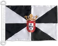 AZ FLAG Ceuta Boat Flag 45 x 30 cm – Ceuta City Boat Flag 30 x 45 cm Marine Flags Top Quality