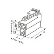 T-Type 2 Pin Power Plug Car Radio Cable Connectors Set Fit for Kenwood