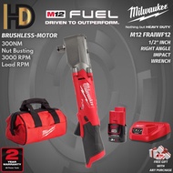 Milwaukee M12 FRAIWF12 Fuel 1/2" Right Angle Impact Wrench 300NM / Brushless Motor