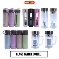! water bottle SHOTAY Glass Water Bottle With Tea Filter