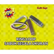 Genuine Cowhide leather belt loop Ring, Genuine cowhide leather belt Ring, Genuine leather belt Gasp