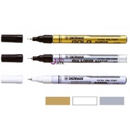 Spidol Snowman Extra Fine Marker Silver/Emas/Putih Kecil