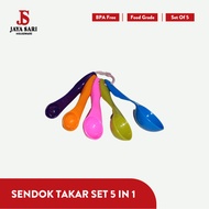 5 in 1 Rainbow Tablespoon and Teaspoon Measuring Spoon Set