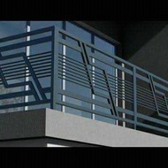 pagar balkon minimalis modern