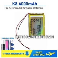 For Keychron K8 Keyboard 4000mAh Battery