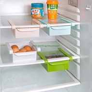 Home Plastic Kitchen Refrigerator Storage Rack Fridge Freezer Shelf Holder Pull-out Drawer Organiser