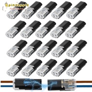 PINEAPH Quick Connector, Double Wire 2 Pin Way Plug Wire Terminals, Waterproof Plug-in Connectors