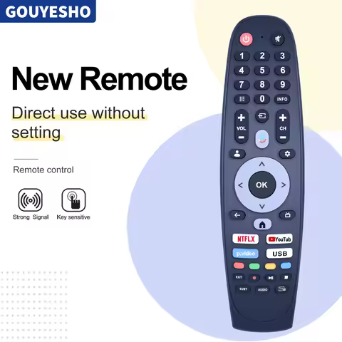 New Remote Control for FUEGO ALTUS SMART TECH kogan rckgntvv007 profilo aa starsat jvc geepas smart 