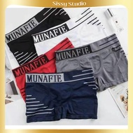 Munafie Cotton Men Boxer Brief Underwear Fashion brief spandex