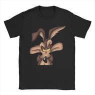 T-shirt Wile E. Coyote untuk lelaki dan wanita. Model terkini T-shirt bercorak kartun diperbuat dari