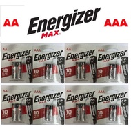 [SG] 2PCS & 4PCS ENERGIZER AA/AAA MAX BATTERY | Alkaline Batteries