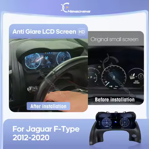 LHD For Jaguar F-TYPE 2012-2020 LCD Dashboard Panel Carplay Virtual Cockpit Digital Cluster Instrume