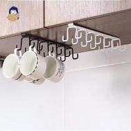 Shelf Mug Hanger, Mug Hooks Under Cabinet, Coffee Mug Hanging Rack Under Shelf Mug Organizer, Under 