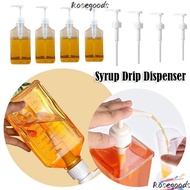 ROSEGOODS Coffee Syrup Press Bottle, 1600ml with Scale Syrup Drip Dispenser, Durable 5/8/10CC Large 