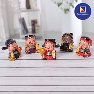 五福五路财神招财摆件💰Q版居家办公桌内饰摆件蛋糕装饰烘焙场景饰品💰God of Wealth Cute Version Good Luck for Home & Office deco Cake De