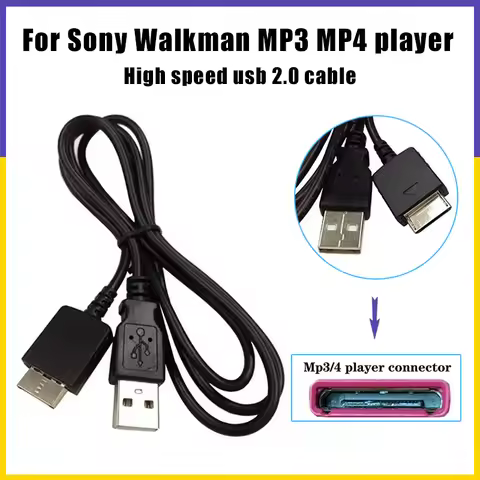 【Fast Ship】Usb Data Charger Cable For Sony Walkman Mp3 Mp4 Players Sync Data Cord Charging Cable