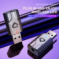 5.0 Bluetooth Adapter USB Wireless Bluetooth Transmitter Receiver Music Audio for PC TV Car Hands-free 3.5mm AUX Adaptador