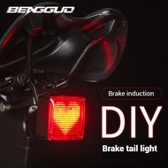Bicycle Tail Light Sensing Brake Tail Light Intelligent DIY Programming Bicycle Tail Light Road Cycl