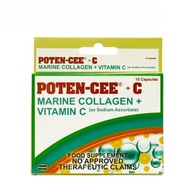 Vitamin C Supplement with Marine Collagen for Skin Hydration and Wrinkle Reduction - 12 Capsules Pot