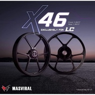 SPORT RIM MASVIRAL X-46 1.6/1.6×17 NEW PRODUCT FOR Y15ZR / Y16ZR / LC135 4s 👍👍GooD Quality