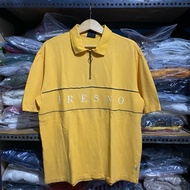 WHO Au California Fresno Half Zip Yellow ShirtPOLO Size L 69x58