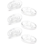 ToughAsNails Clear Replacement Nose Pad Pieces for Oakley W Square Wire/Square Wire 2.0/3.0/Square W