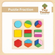 Educational toys GEOMETRIC PUZZLE shape montessori geo shape wooden puzzle - TINYTIMBER