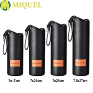 MIQUEL Vacuum Glass Cup Sleeve Sports Bottle Cover With Rope Water Bottle Case Beverage Bag Insulation Water Bottle Anti-Hot Cup Sleeve Bottle Bag Leather Bottle Sleeve