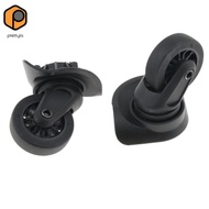 [prettyia] 2 Pieces Luggage Suitcase Replacement Wheels, Rubber Swivel Caster Wheel A90