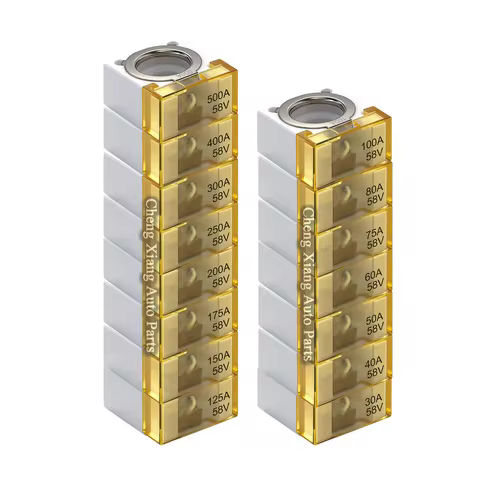 58V MRBF Marine Rated Battery Fuse Block M8 Stud Terminal Fuse 30A 50A 75A 80A 100A 175A 200A 300A 4