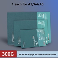 Rex TT 300GSM Cotton 20 Sheets Watercolor Painting Pad Individual crapped Package A3 A4 A5