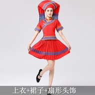 Miao Costume Female Minority Performance Costumes Yi Guangxi Zhuang March 3 Yao Dance Dong Costume
