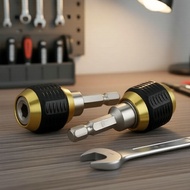 One-Piece 60mm Hex Shank Adapter, 3-Jaw Chuck to 1/4in Quick-Change Self-Locking Connection Rod Peny