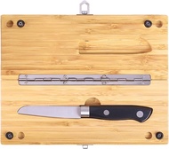 ชุดมีดเขียงไม้ไผ่ YOSHIKI พร้อมกระเป๋าเก็บของสำหรับใช้งานกลางแจ้งปราศจากพลาสติก (ส่งตรงจากญี่ปุ่น)
