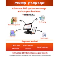 Pos System , Bookeeping , E-Invoice , Stock Management , Mesinkirapakej Scratch card pakej