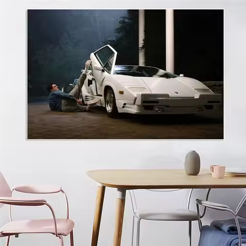 Serigala dari Jalanan Film Poster Cetak dan Cetak Supercar Balap Lukisan Kanvas Dinding Seni Gambar 
