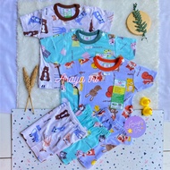 Mom's Gift Baby & Child Suit Sweet Animal Motif 4 - PD Moms Gift Suit - Short Sleeve Shorts SNI