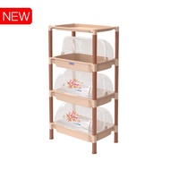 VIET JAPAN 2-Tier 3-Tier SHELF WITH LID rak pinggan mangkuk rak dapur rak pinggan