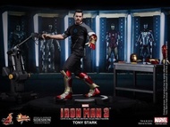 全新啡盒未開 Hottoys MMS191 Ironman Iron Man 3 Tony Stark Workshop Hot Toys  1/6 實驗室 鐵甲奇俠 鐵甲奇俠 鋼鐵人 鋼鐵俠