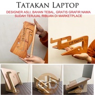 Tatakan Laptop | Stand Laptop Kayu Terbaru