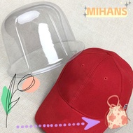 MIH Baseball Hat Display Rack, Inner Support 50-57cm Bucket Hat Storage ,  Transparent Cover PVC Bri